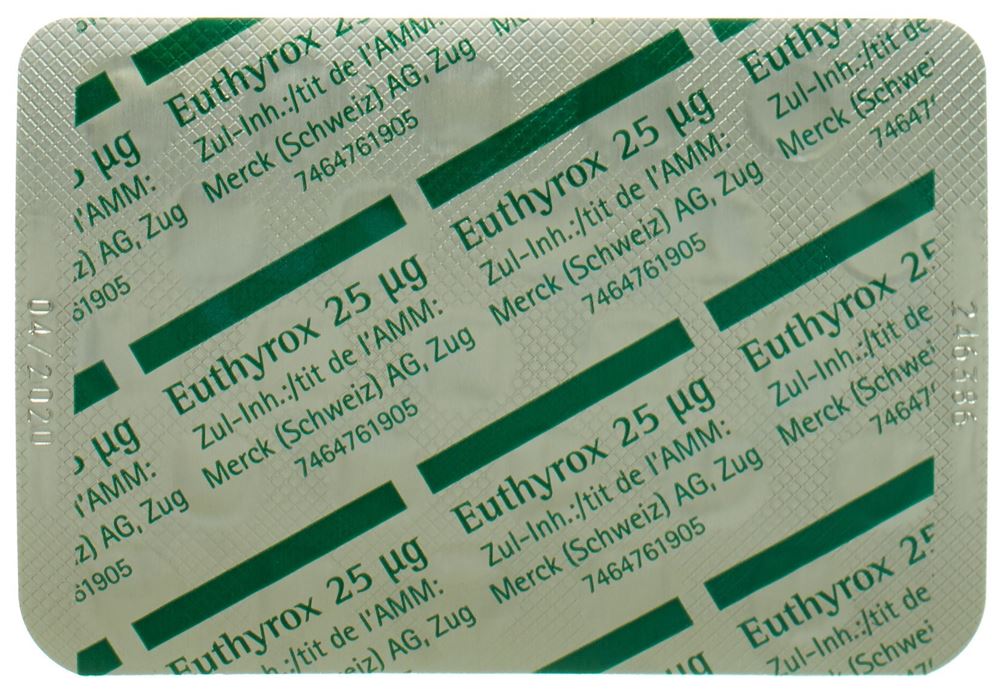 EUTHYROX 25 cpr 25 mcg 100 pce