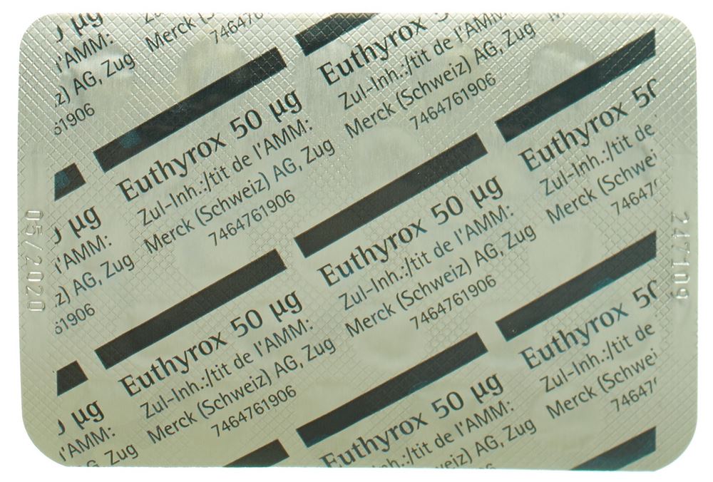 EUTHYROX 50 cpr 50 mcg 100 pce