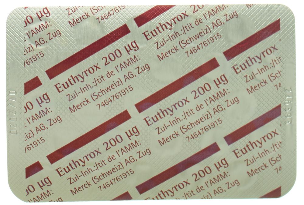 EUTHYROX 200 cpr 200 mcg 100 pce