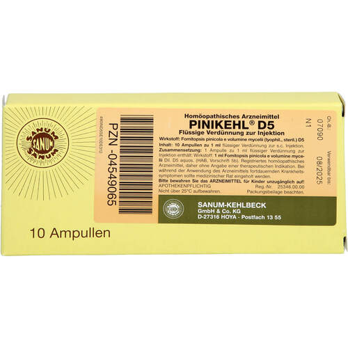 PINIKEHL sol inj 5 D 10 amp 1 ml