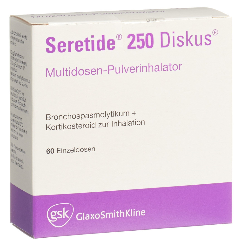 SERETIDE 250 Diskus pdr inh 60 dos