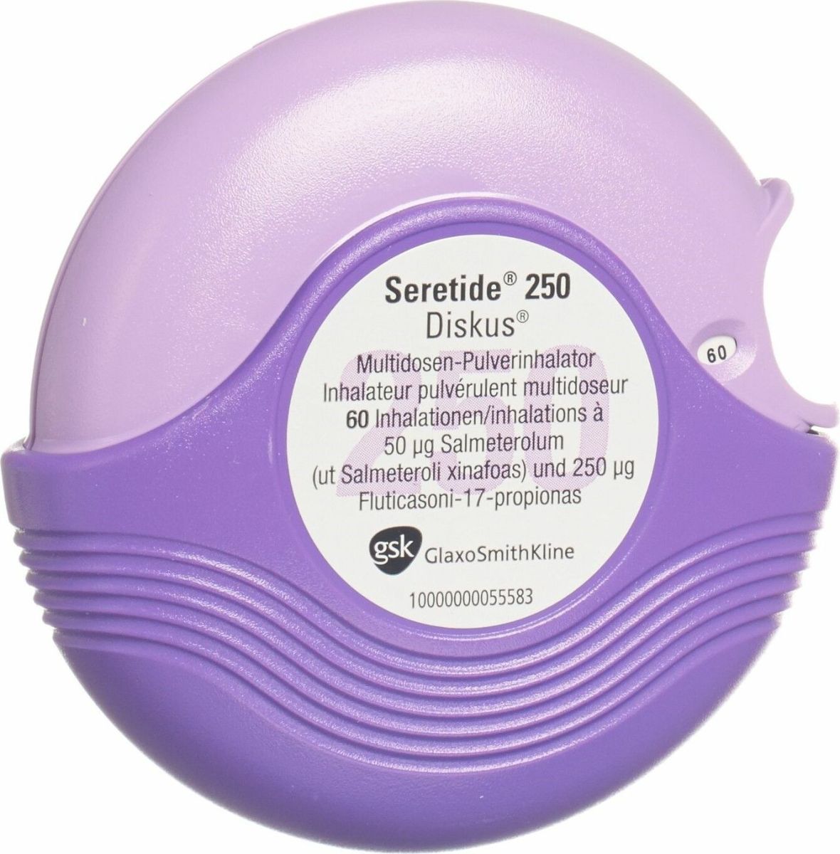 SERETIDE 250 Diskus pdr inh 60 dos