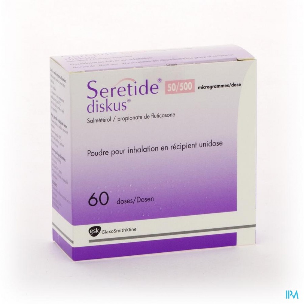 SERETIDE 500 Diskus pdr inh 60 dos