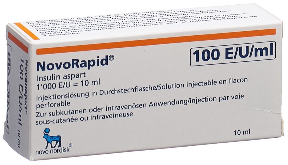 Insulin NovoNordisk NovoRapid, Injektionslösung