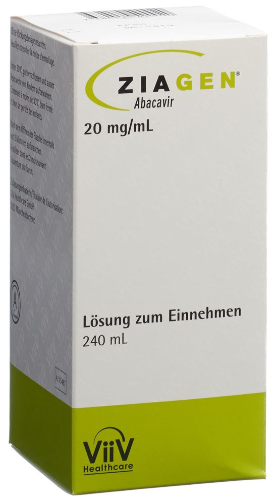 ZIAGEN sol buv 20 mg/ml fl 240 ml