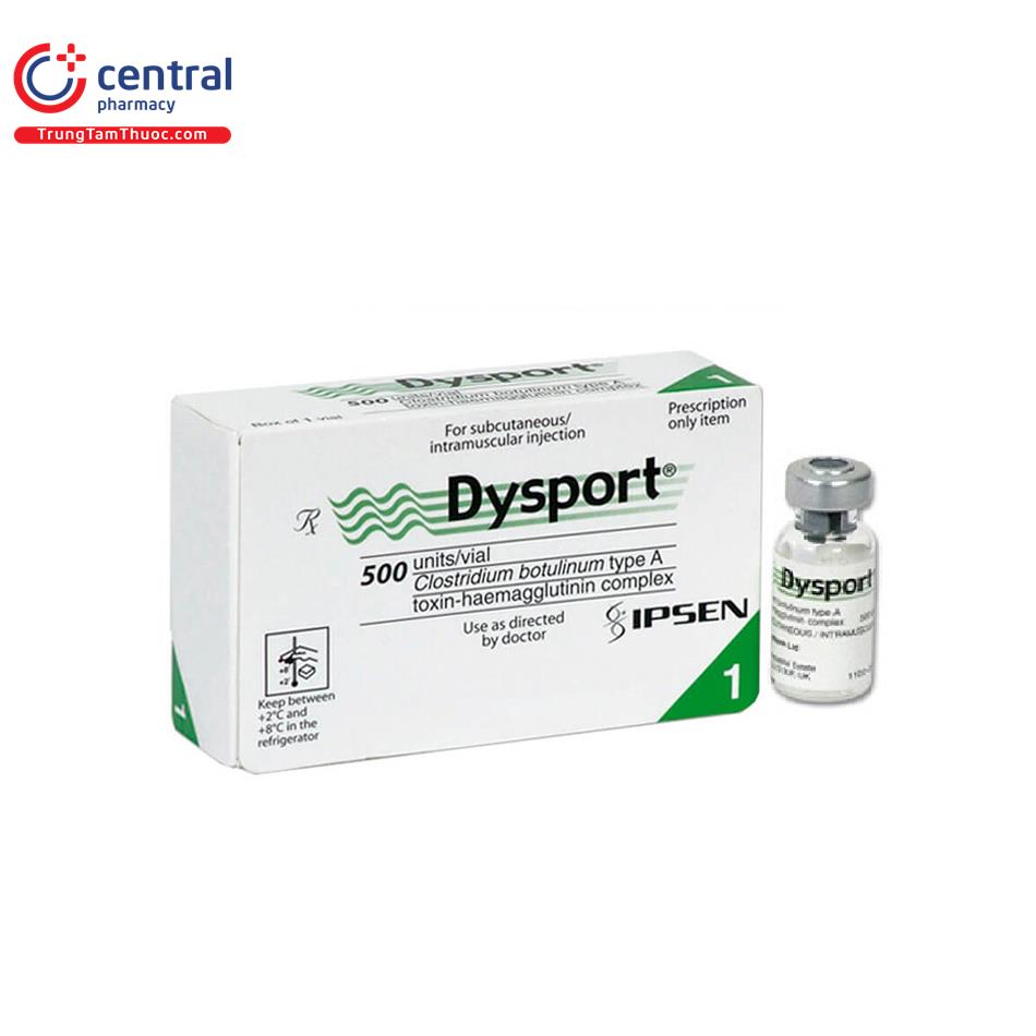 DYSPORT subst sèche 500 U flac
