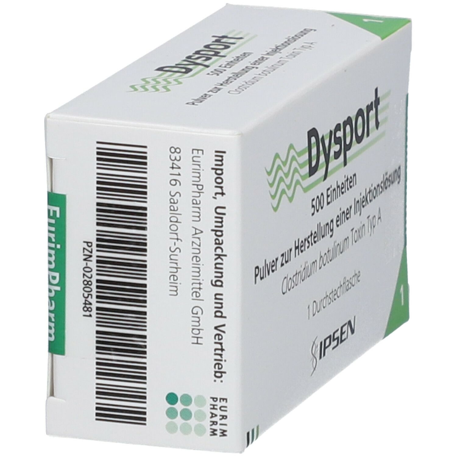 Dysport 500U, Pulver zur Herstellung einer Injektionslösung