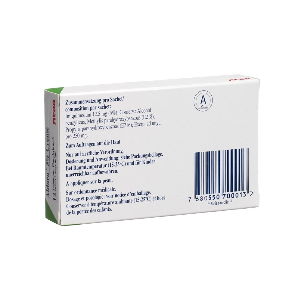 ALDARA crème 5 % sach 12 pce