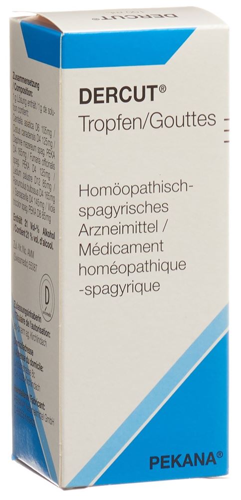 Dercut, Tropfen zum Einnehmen