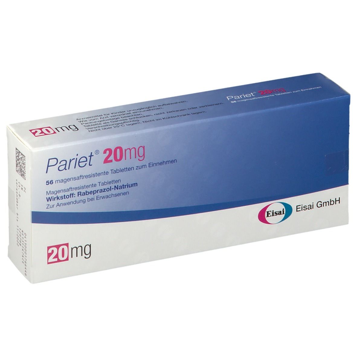 PARIET cpr pell 20 mg 56 pce