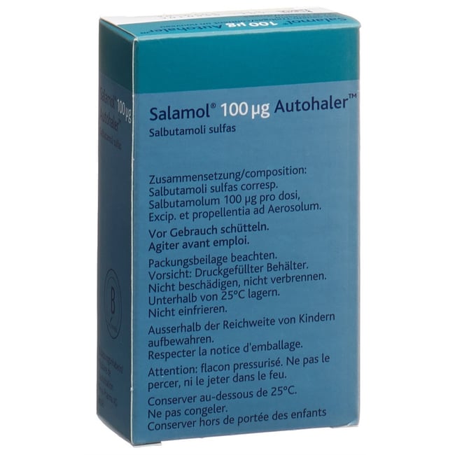 SALAMOL Autohaler aéros doseur 100 mcg 200 dos
