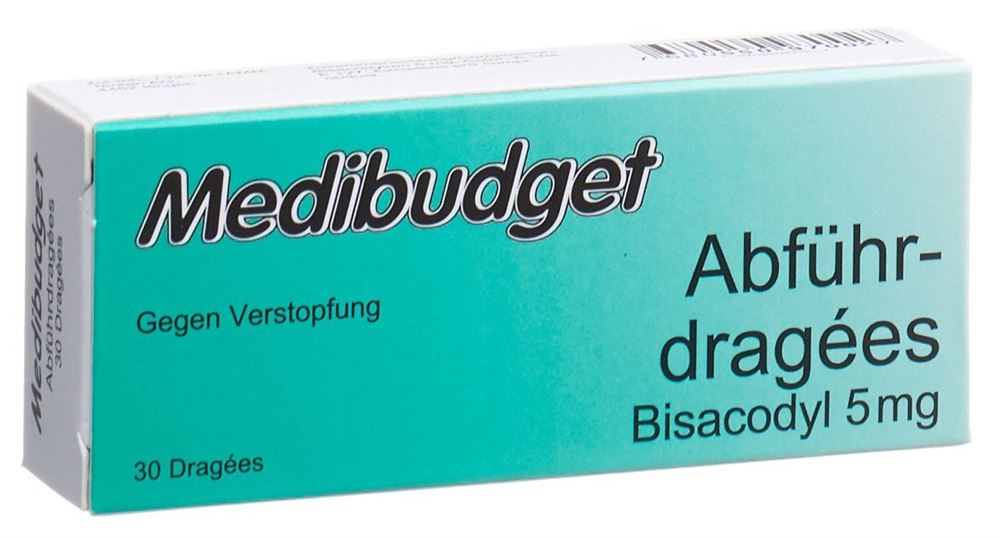 MEDIBUDGET dragée laxative bisacodyl 5 mg 30 pce