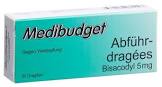 MEDIBUDGET dragée laxative bisacodyl 5 mg 30 pce