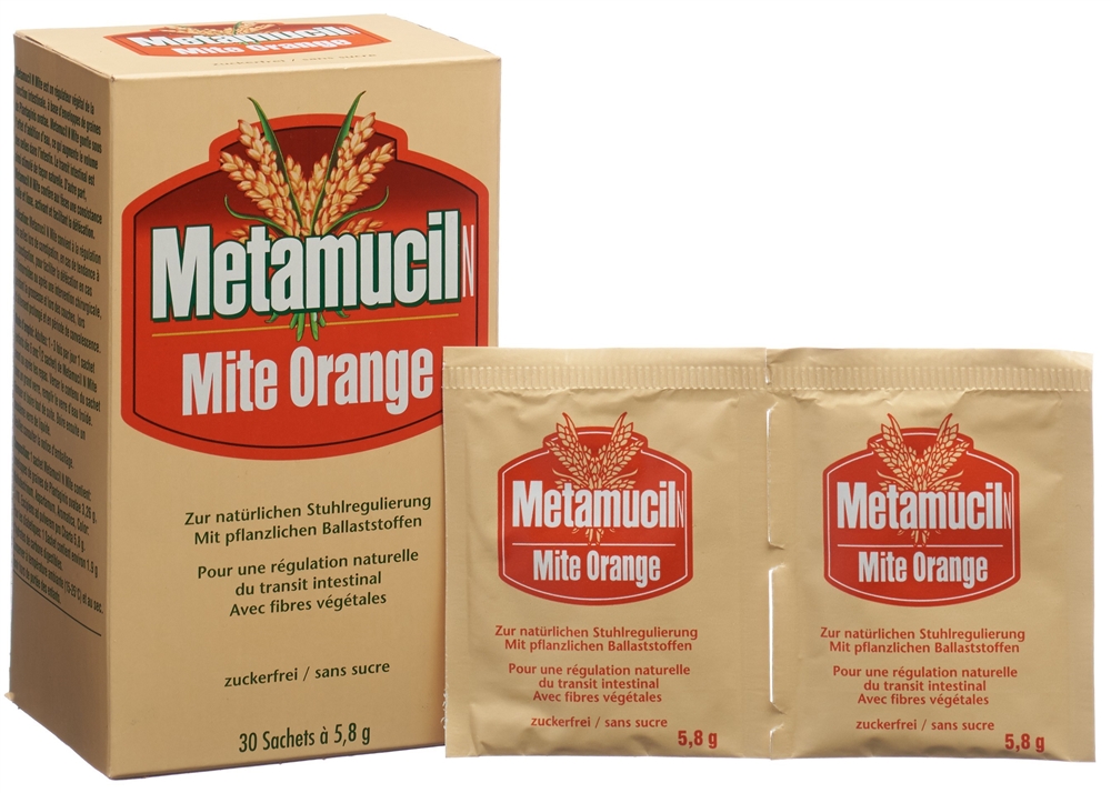 METAMUCIL N Mite pdr 5.8 g orange 30 sach 5.8 g