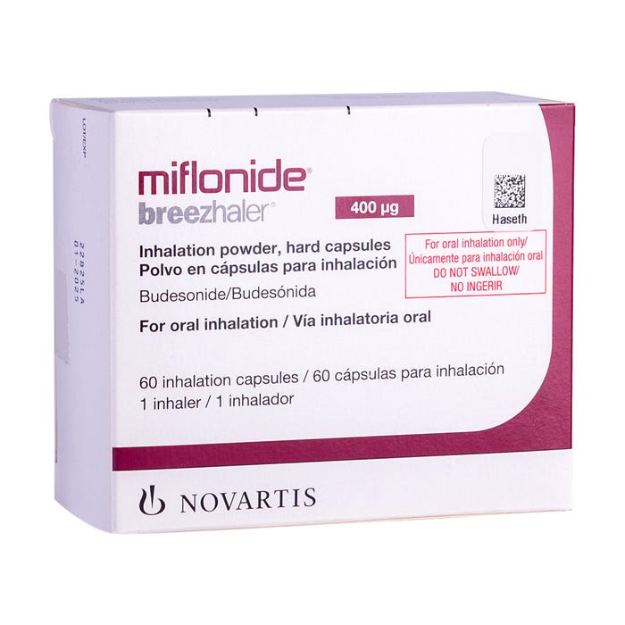 MIFLONIDE Breezhaler caps inh 400 mcg 60 pce