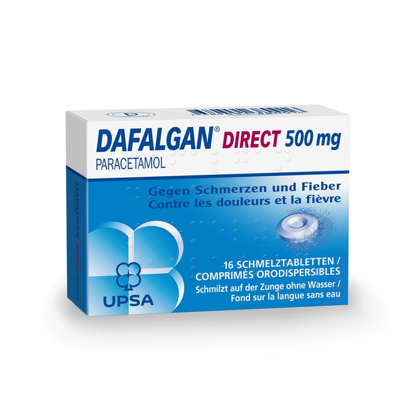 DAFALGAN Direct cpr orodisp 500 mg bte 16 pce