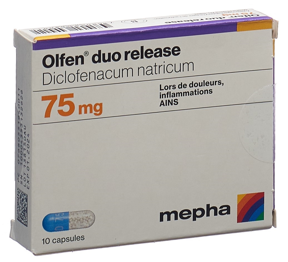 OLFEN duo release caps 75 mg 10 pce