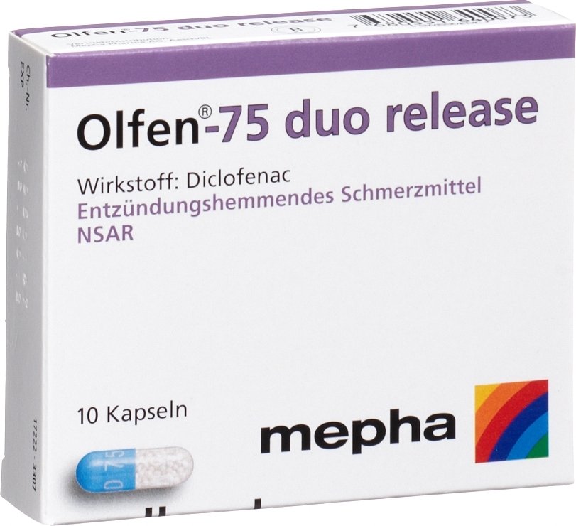 OLFEN duo release caps 75 mg 10 pce