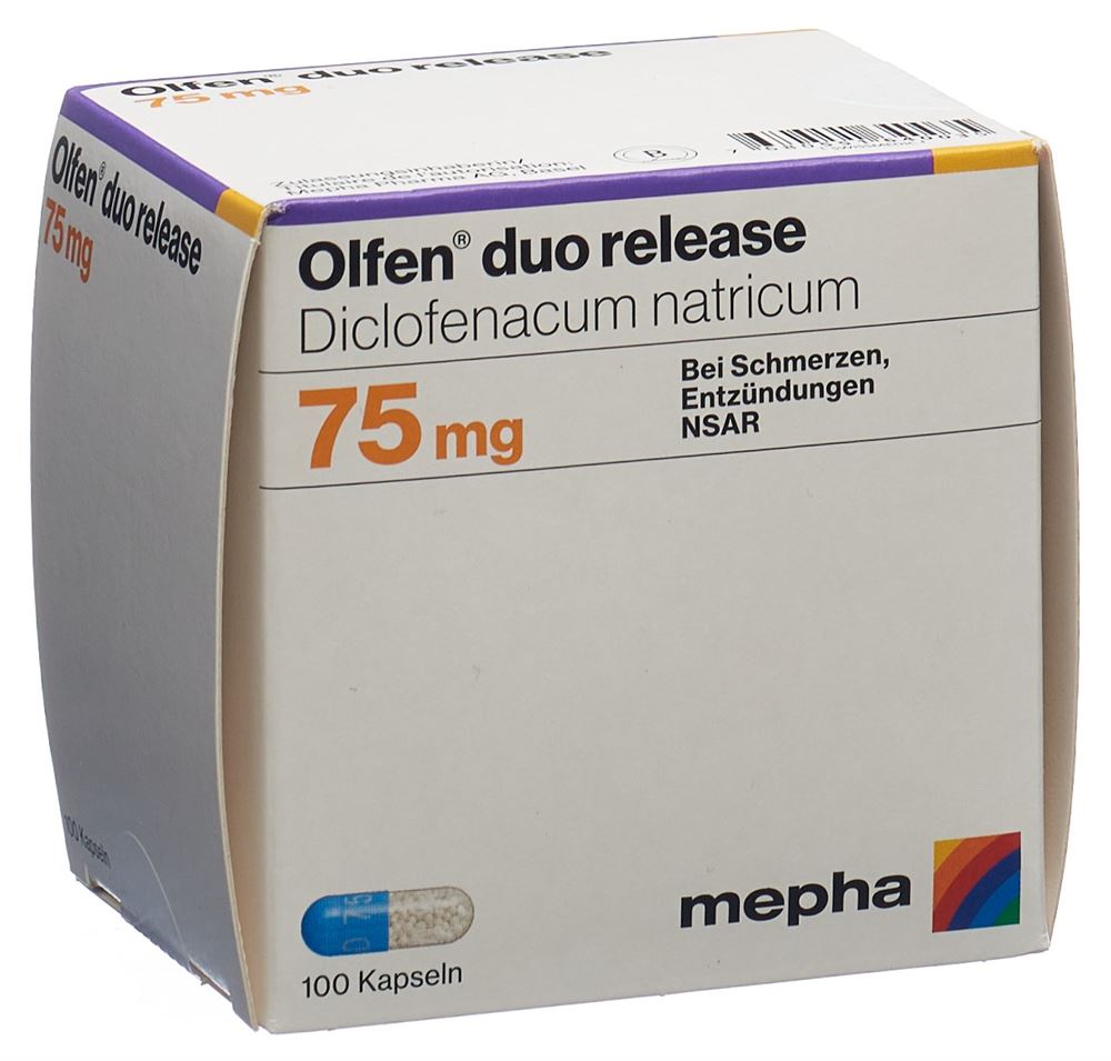 OLFEN duo release caps 75 mg 100 pce
