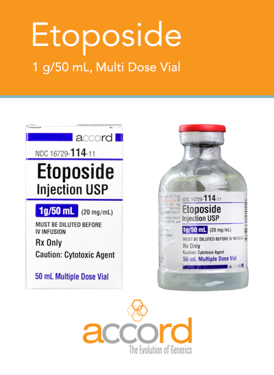 ETOPOSIDE Sandoz 1000 mg/50ml flac 50 ml