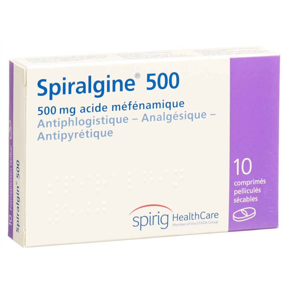 SPIRALGINE cpr pell 500 mg 10 pce