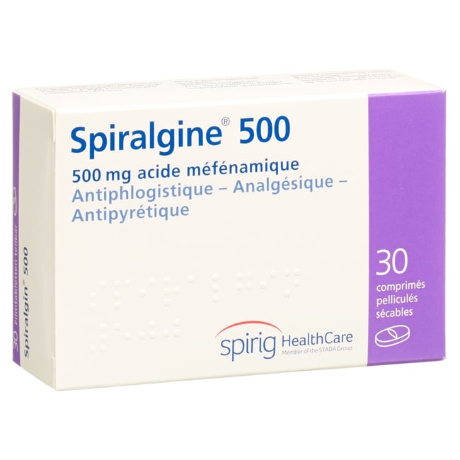 SPIRALGINE cpr pell 500 mg 30 pce