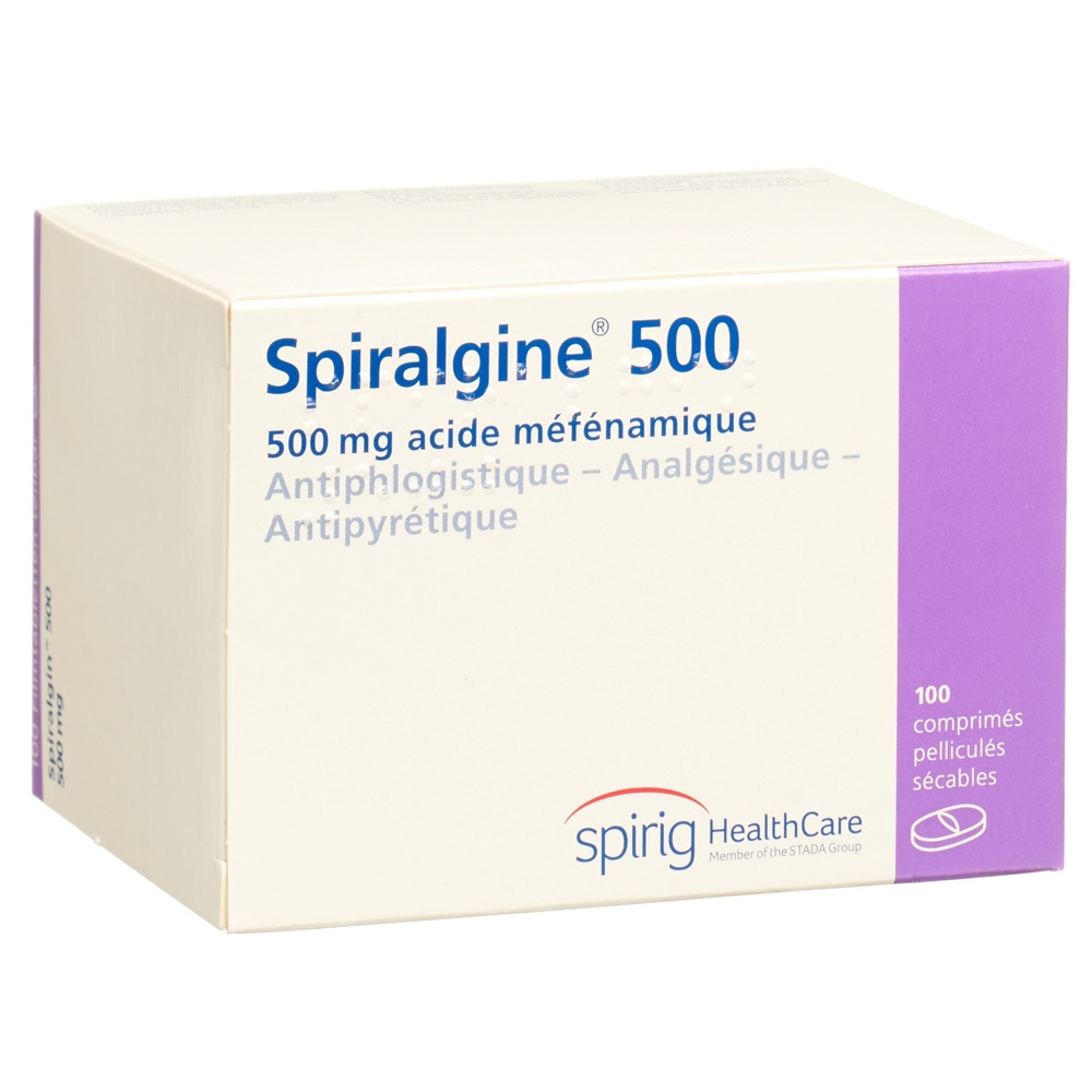 SPIRALGINE cpr pell 500 mg 100 pce