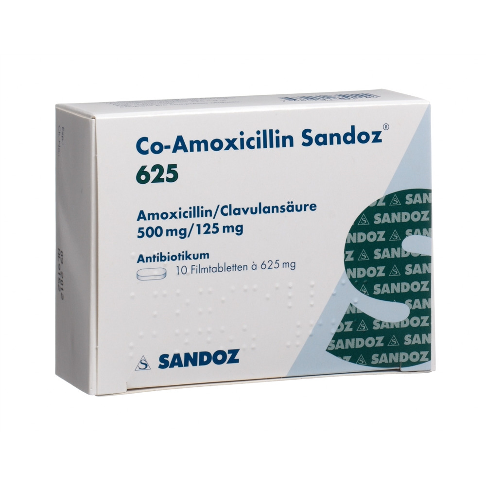 Co-Amoxicillin Sandoz 625, Filmtabletten