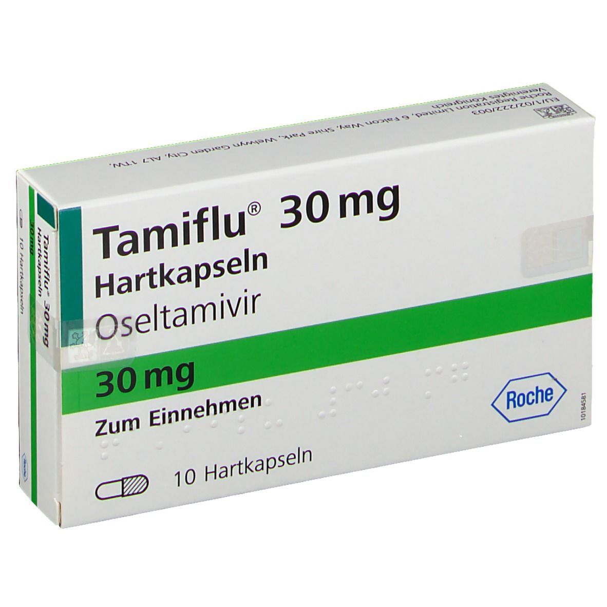 TAMIFLU gél 30 mg 10 pce