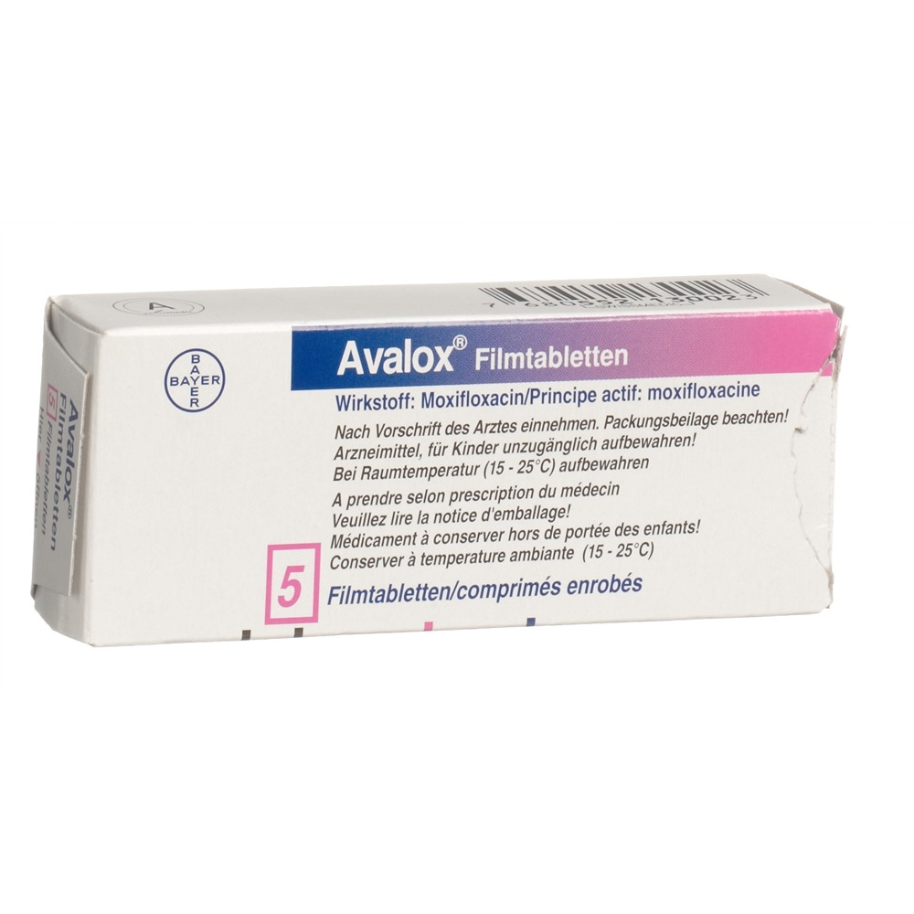 AVALOX cpr pell 400 mg 5 pce