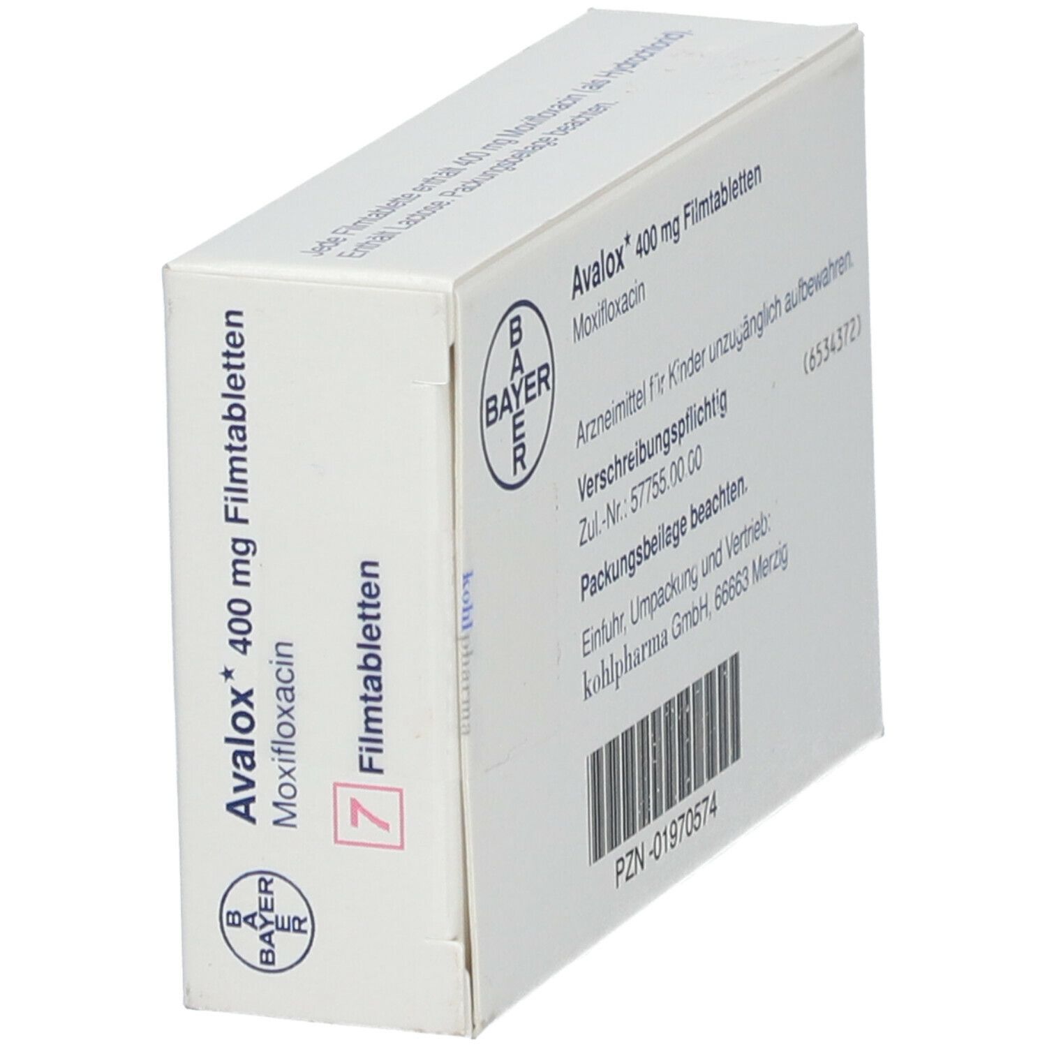 AVALOX cpr pell 400 mg 7 pce
