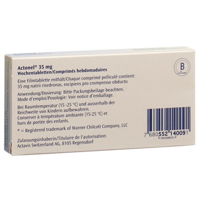ACTONEL comprimés hebdomadai cpr pell 35 mg 4 pce