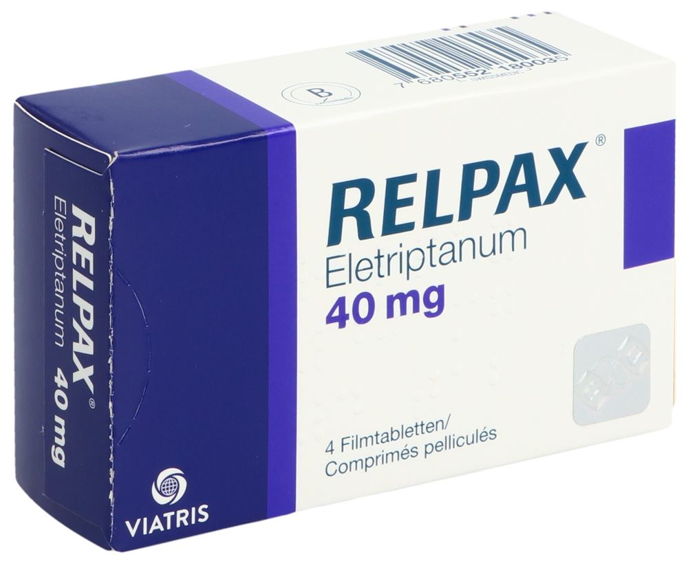 RELPAX cpr pell 40 mg 4 pce