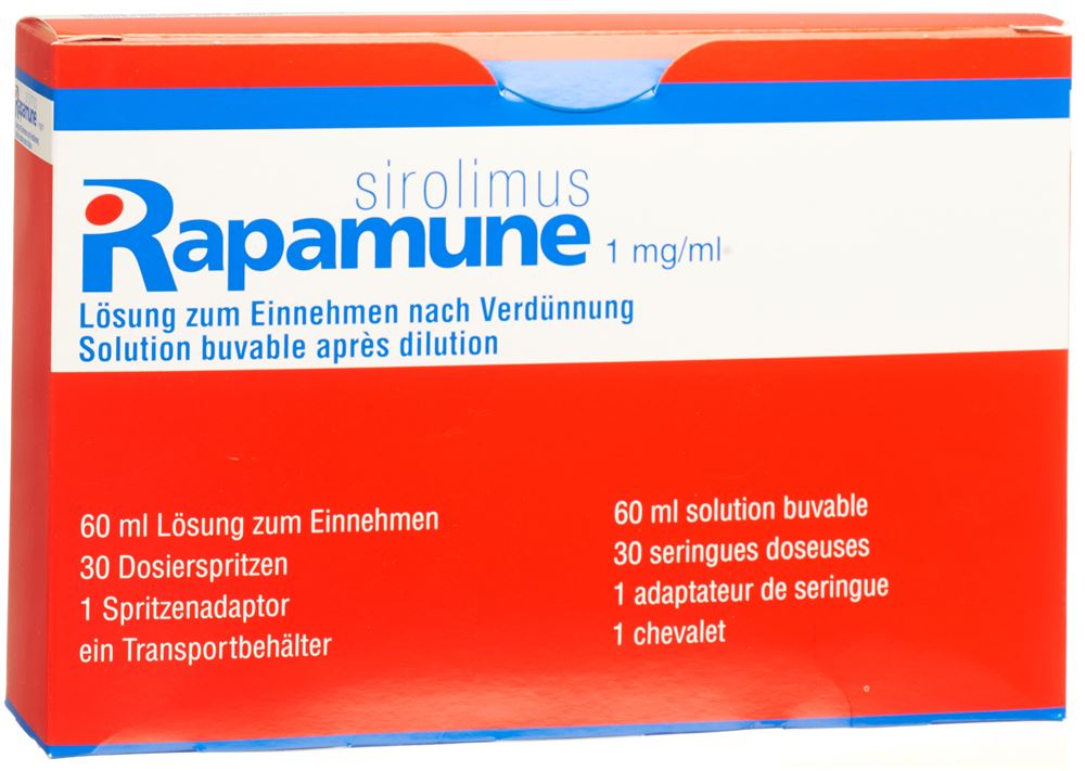 Rapamune 1 mg/ml, Lösung zum Einnehmen