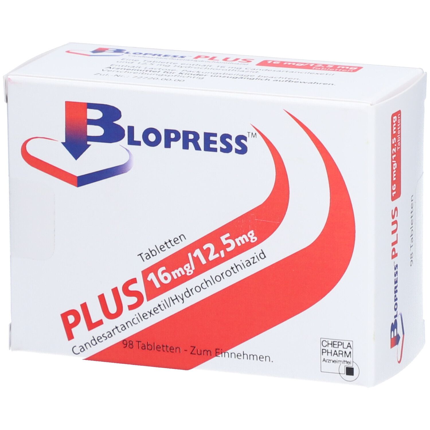 BLOPRESS plus cpr 16/12.5 mg 98 pce