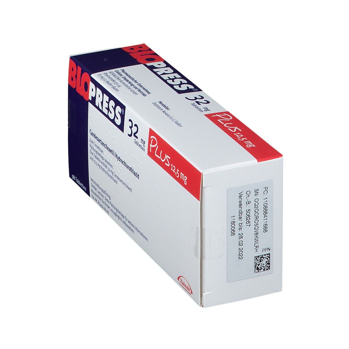 BLOPRESS plus cpr 32/12.5 mg 28 pce