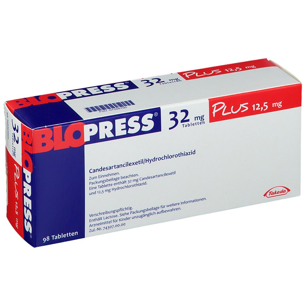 BLOPRESS plus cpr 32/12.5 mg 98 pce