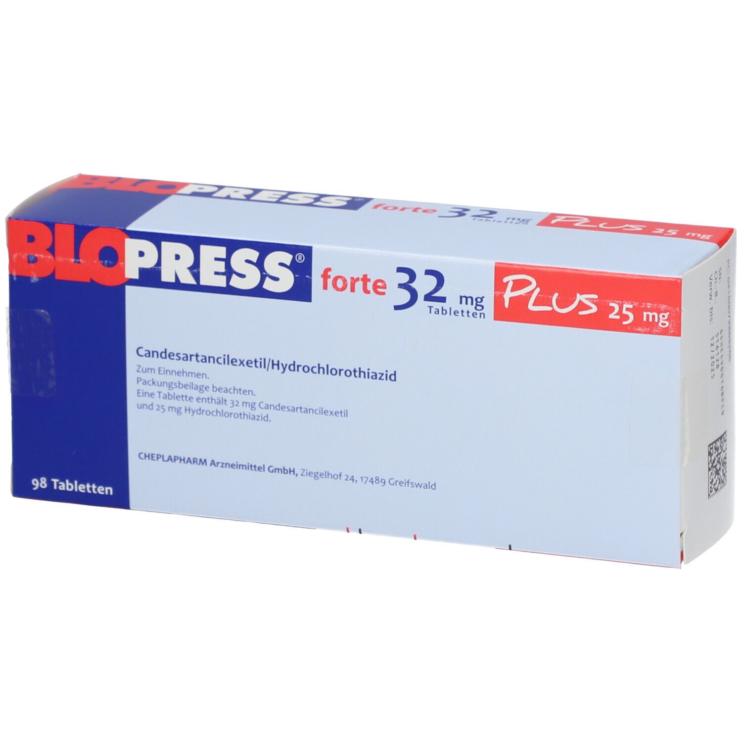 BLOPRESS plus cpr 32/25 mg 98 pce