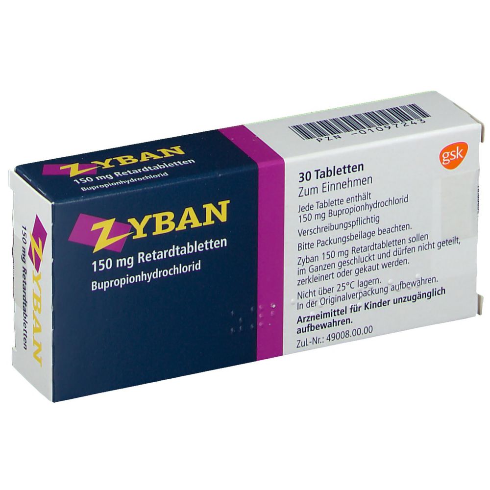 ZYBAN cpr ret 150 mg 30 pce
