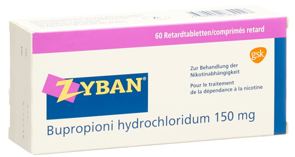 ZYBAN cpr ret 150 mg 60 pce