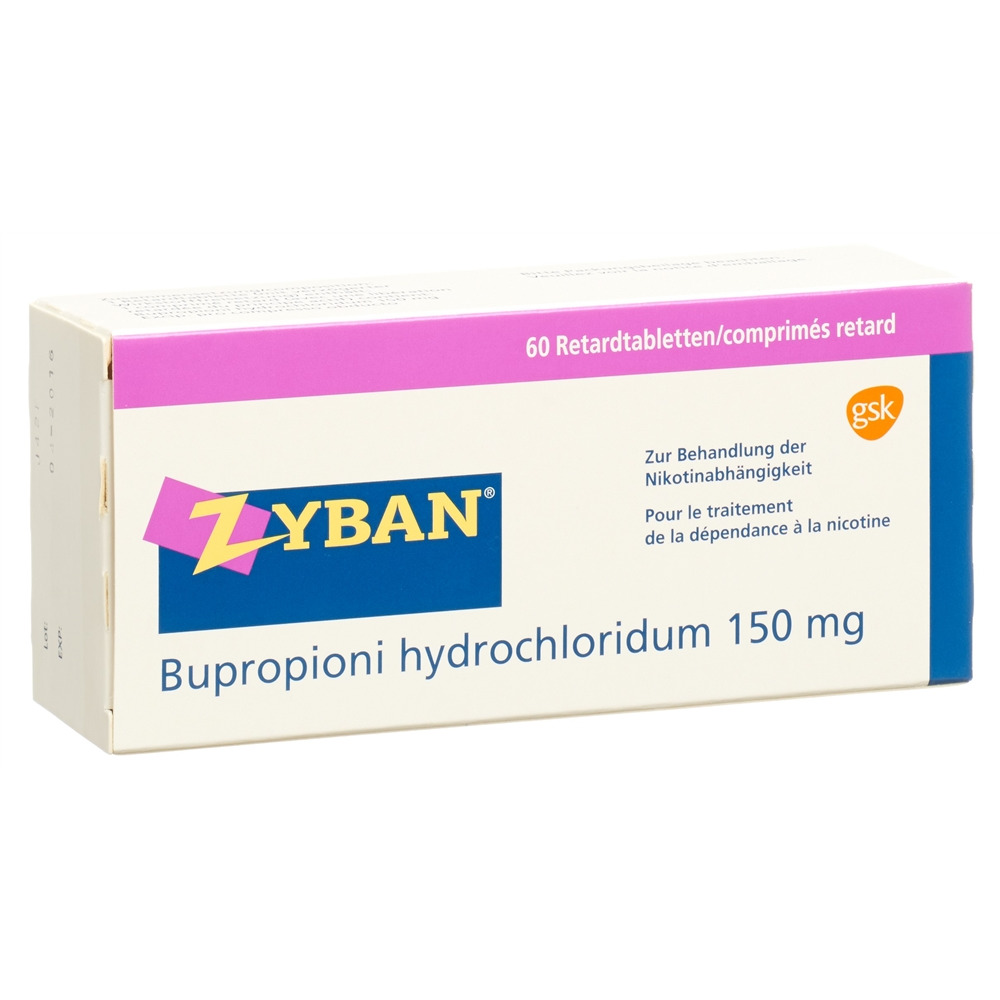 ZYBAN cpr ret 150 mg 60 pce