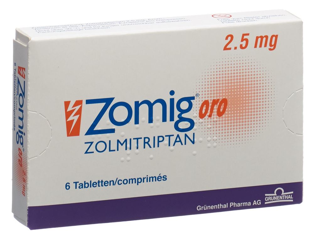 ZOMIG oro cpr 2.5 mg 6 pce