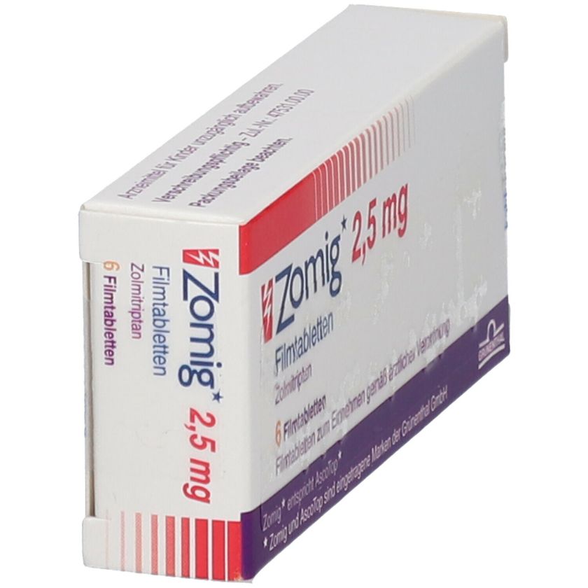 ZOMIG oro cpr 2.5 mg 6 pce