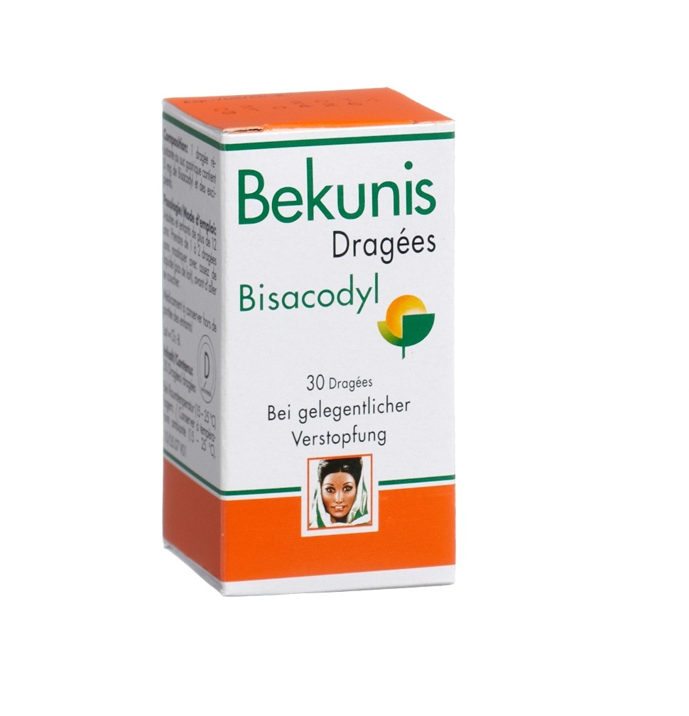 BEKUNIS dragées 5 mg bisacodyl bte 30 pce