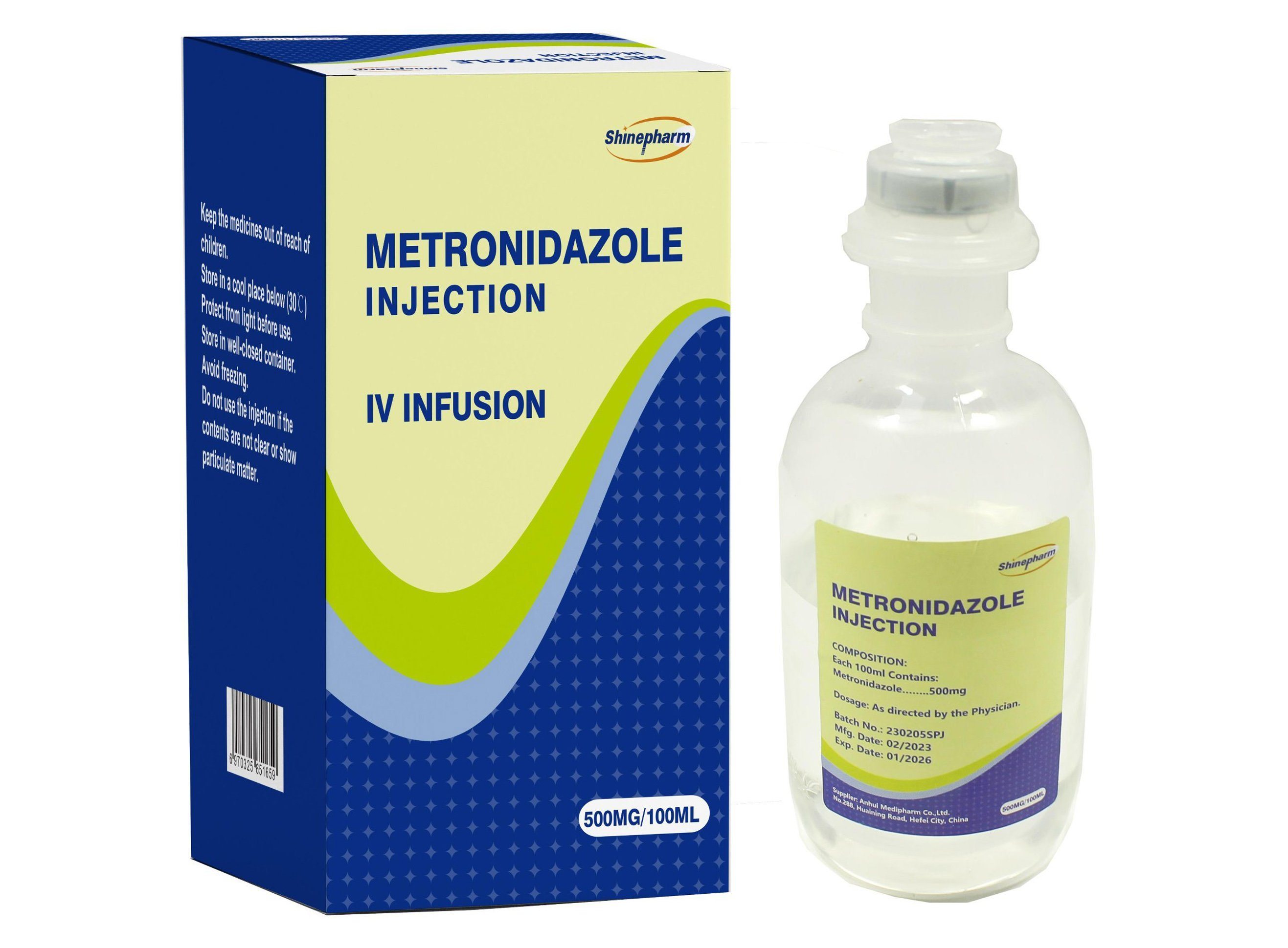 METRONIDAZOLE Sintetica 500 mg/100ml 10 x 100 ml