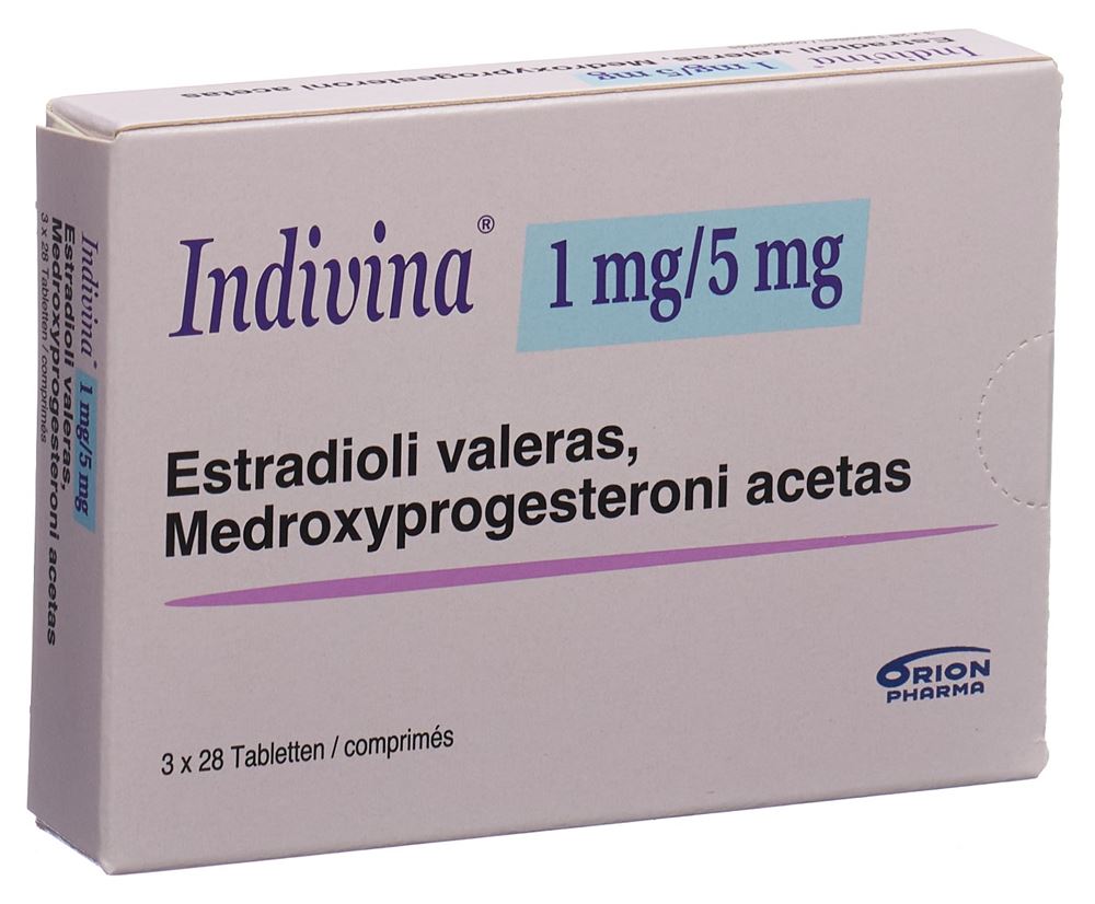 INDIVINA cpr 1mg/5mg 3 x 28 pce