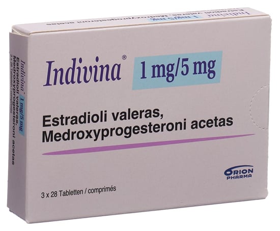 INDIVINA cpr 1mg/5mg 3 x 28 pce