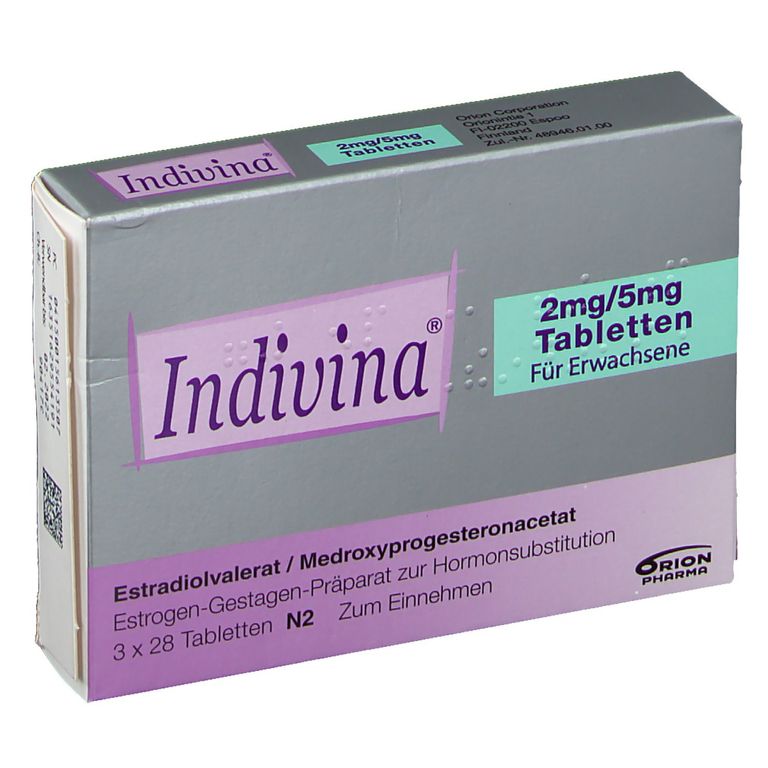 INDIVINA cpr 2mg/5mg 3 x 28 pce