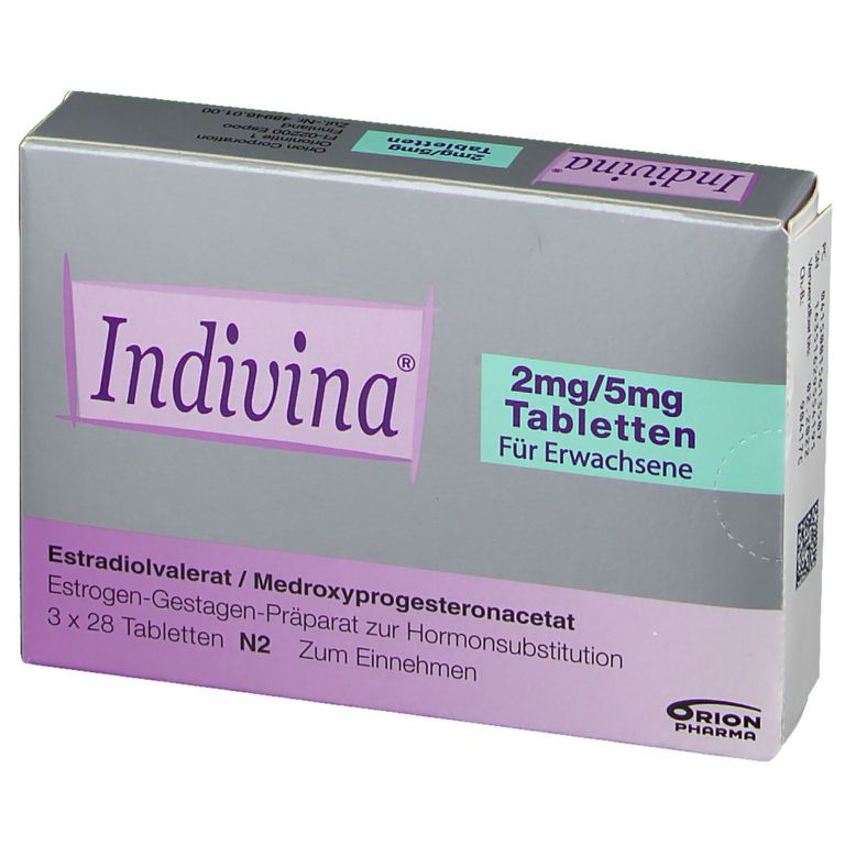 INDIVINA cpr 2mg/5mg 3 x 28 pce