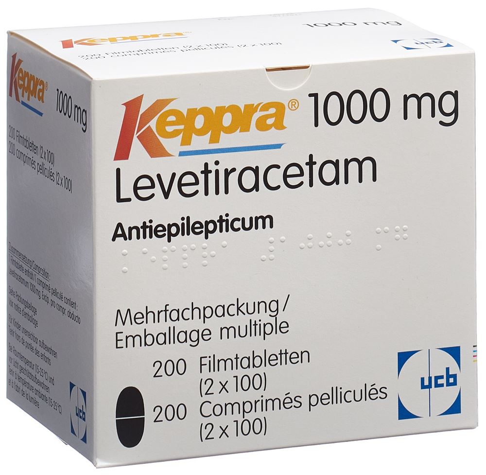 KEPPRA cpr pell 1000 mg 2 x 100 pce